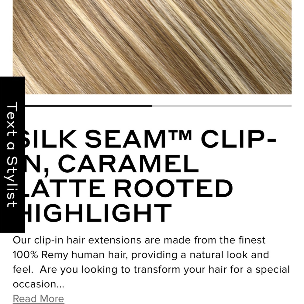 BELLAMI Silk Seam Clip-In Extensions, Blonde Highlights